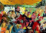 Leroy Neiman Famous Paintings - Cafe Rive Gauche